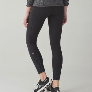 Black lululemon pace queen running tights size 8